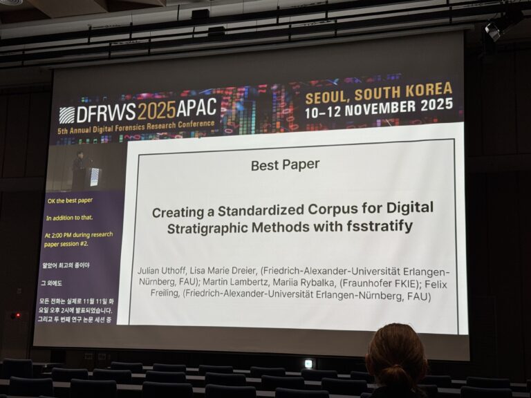 Best Paper Award at DFRWS APAC 2025